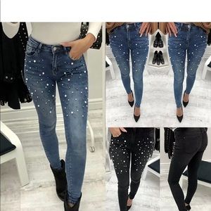 Pearl Denim Blue Jeans